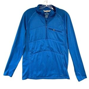 OROS Huckberry Explorer Solarcore I/4 Zip Mens Jacket Blue Medium
